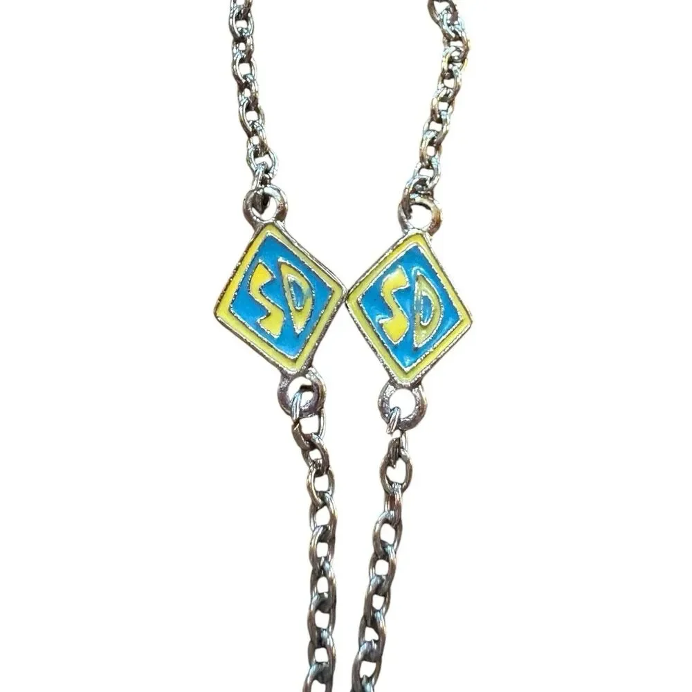 Vtg Hanna Barbera Scooby Doo Enamel Necklace Pendant 1999 HB Cartoon Nostalgia